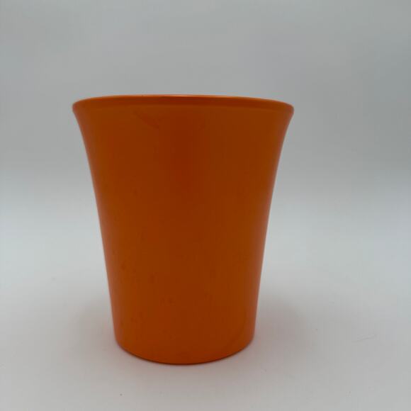 Vintage Orange Vase Made in Germany Flower Pot Flaired Top 6"x5.5" - Picture 6 of 9